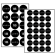 Stickers plancha negro y blanco (40u)